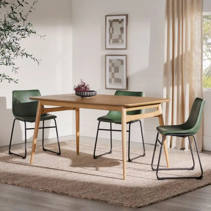 Middlebrook Designs Mid-Century Modern 59 Wood Dining Table