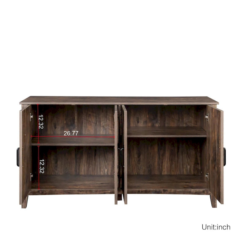 59.06 Modern TV Stand with Doors & Shelves