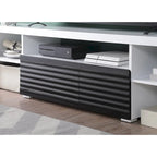 White 75 Modern TV Stand with Extension Drawer & Shelf for 80 TVs