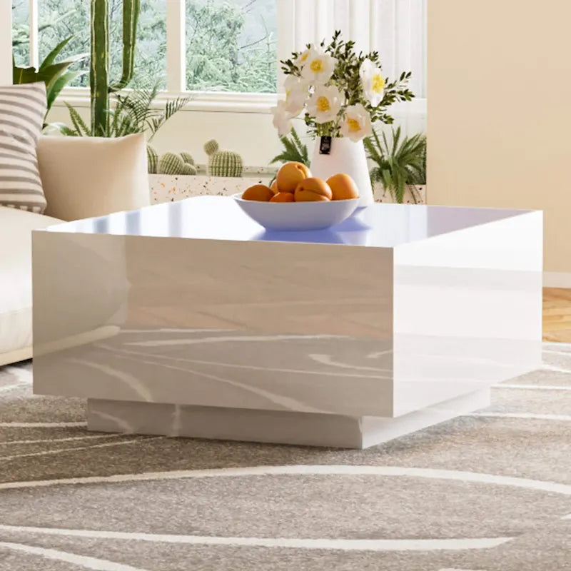 Square High Glossy Coffee Table