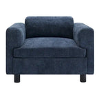 Modern Oversized Armchair Comfy Accent Chair Single Sofa for Living Room Bedroom Office Apartment, Woven Velvet Fabric