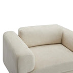 Modern Oversized Armchair Comfy Accent Chair Single Sofa for Living Room Bedroom Office Apartment, Woven Velvet Fabric
