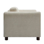 Modern Oversized Armchair Comfy Accent Chair Single Sofa for Living Room Bedroom Office Apartment, Woven Velvet Fabric