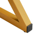 Modern Minimalist Style Marble Patterned Coffee Table With Black Metal Legs, Game Table, Tea Table