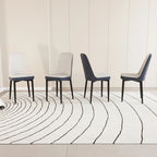 Set Of 4 Dining Chair with Metal Leg