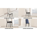 Set Of 4 Dining Chair with Metal Leg