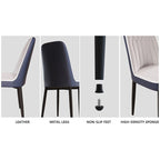 Set Of 4 Dining Chair with Metal Leg