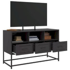vidaXL TV Stand Entertainment Center Media Unit Living Room Furniture Steel - 15.4 x 39.6 x 23.8