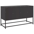 vidaXL TV Stand Entertainment Center Media Unit Living Room Furniture Steel - 15.4 x 39.6 x 23.8