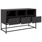 vidaXL TV Stand Entertainment Center Media Unit Living Room Furniture Steel - 15.4 x 39.6 x 23.8
