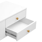 White 70 Modern TV Stand with Storage & Drawers for TVs Up to 65