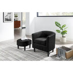 26.38 Corduroy Arm Chair with Ottoman