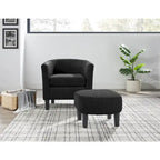 26.38 Corduroy Arm Chair with Ottoman