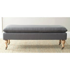 SAFAVIEH Tari Pillowtop Grey/ Sage Bench - 0 - 52 W x 21 D x 19 H - 52Wx21Dx19H
