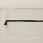 Stoddard Ivory Fabric Chair with Nailhead Trim by iNSPIRE Q Artisan