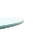 Round Tempered Glass Table Top Clear Glass Thick Round Polished Edge