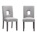 Brda Keyhole Back Dining Chairs (Set of 2)