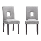 Brda Keyhole Back Dining Chairs (Set of 2)