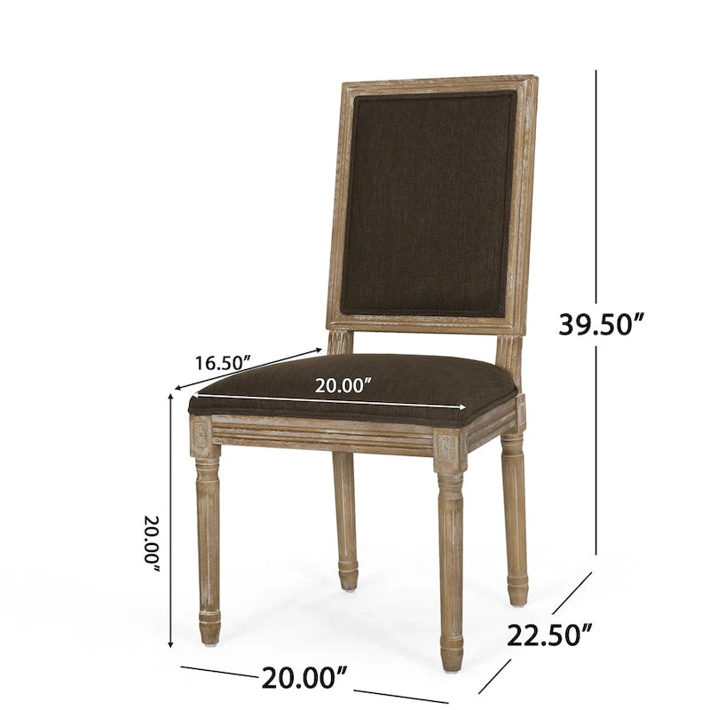 Regina Wood Upholstered Dining Chair by Christopher Knight Home