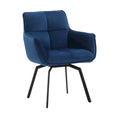 Porthos Home Demi Swivel Velvet Accent Chair with Metal Legs