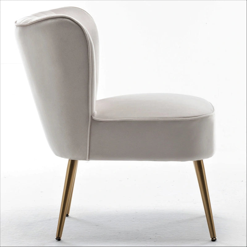 Us Pride Furniture Sauter 23.2 Wide Mid-Century Modern Microfiber Accent Chair