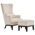 Capella Highback Wing Lounge Chair with Footstool by iNSPIRE Q Artisan