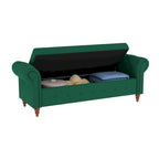 Modern Storage Bench Bed Bench with Rolled Arms