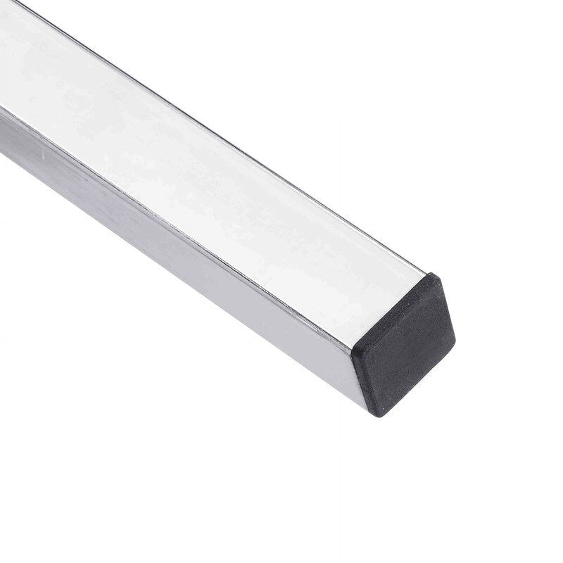 Modern Round End Table with Sintered Stone Top, Chrome/ Silver End Table for Living Room 20.67W x 20.67D x 21.65H