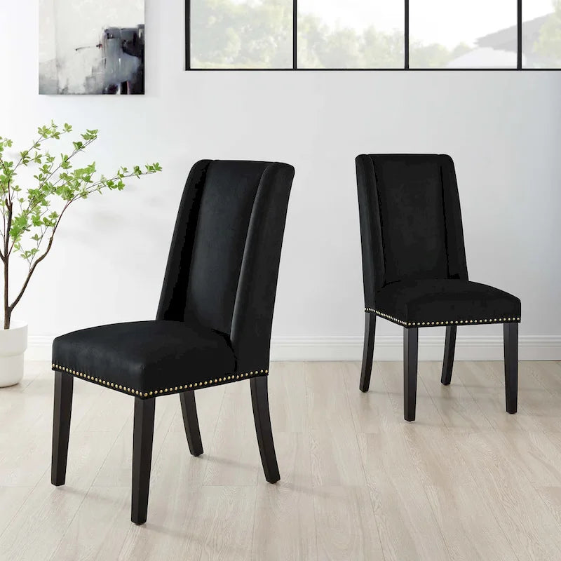 Baron Performance Velvet Dining Chairs - Set of 2