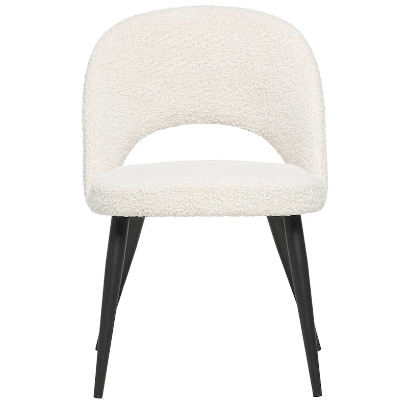 Coco Mid-Century Modern French Boucle Upholstered Dining Chair