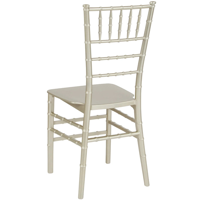 Resin Stackable Chiavari Chair - 15W x 18.75D x 35H - 15W x 18.75D x 35H