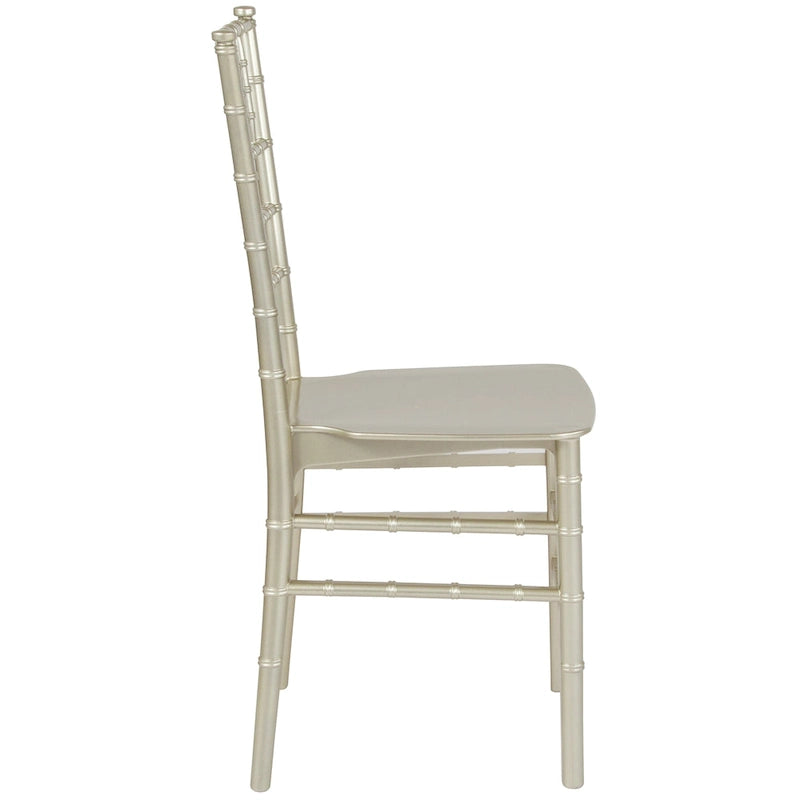 Resin Stackable Chiavari Chair - 15W x 18.75D x 35H - 15W x 18.75D x 35H