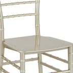 Resin Stackable Chiavari Chair - 15W x 18.75D x 35H - 15W x 18.75D x 35H