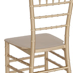 Resin Stackable Chiavari Chair - 15W x 18.75D x 35H - 15W x 18.75D x 35H