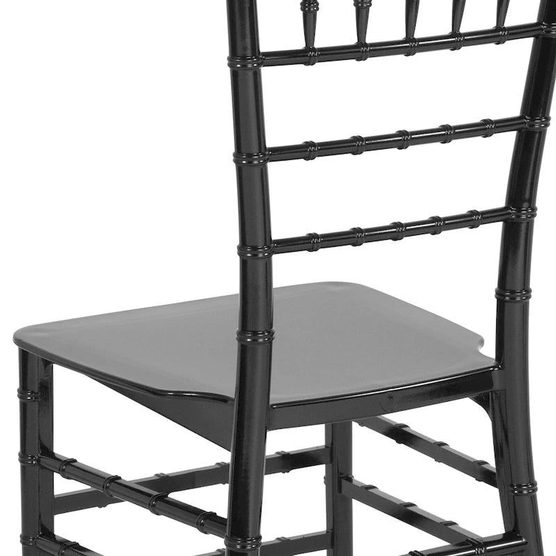 Resin Stackable Chiavari Chair - 15W x 18.75D x 35H - 15W x 18.75D x 35H