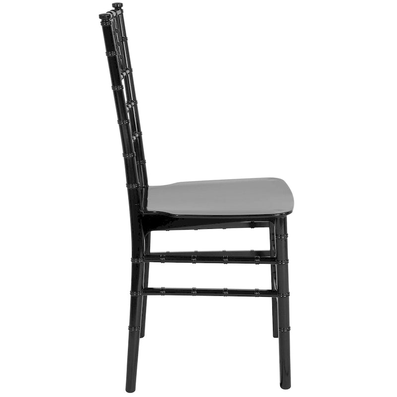 Resin Stackable Chiavari Chair - 15W x 18.75D x 35H - 15W x 18.75D x 35H