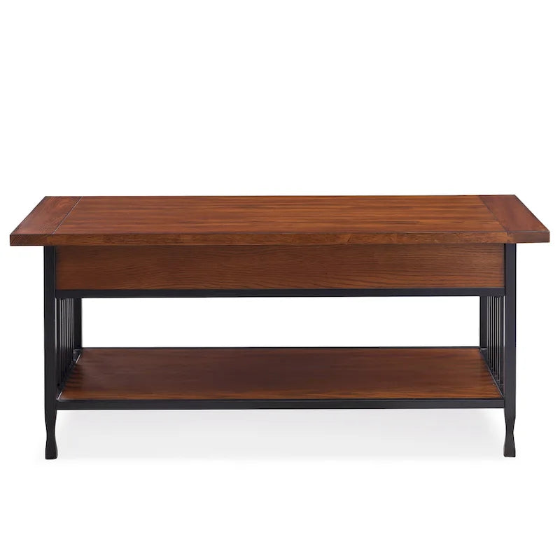 Carbon Loft Peter Matte Black Slatted Coffee Table