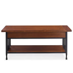 Carbon Loft Peter Matte Black Slatted Coffee Table