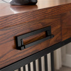 Carbon Loft Peter Matte Black Slatted Coffee Table