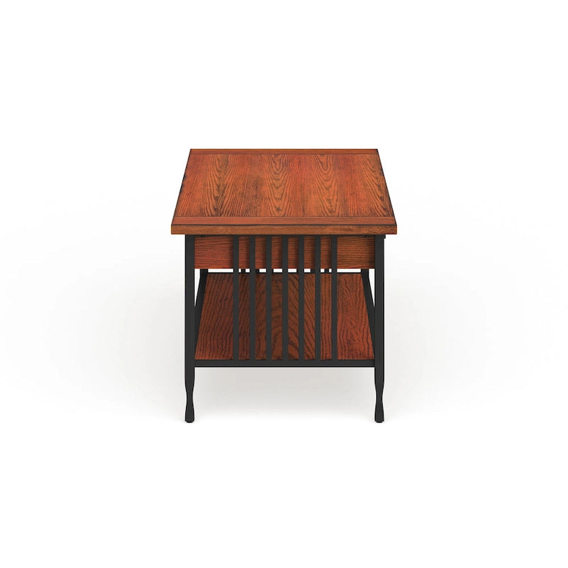 Carbon Loft Peter Matte Black Slatted Coffee Table