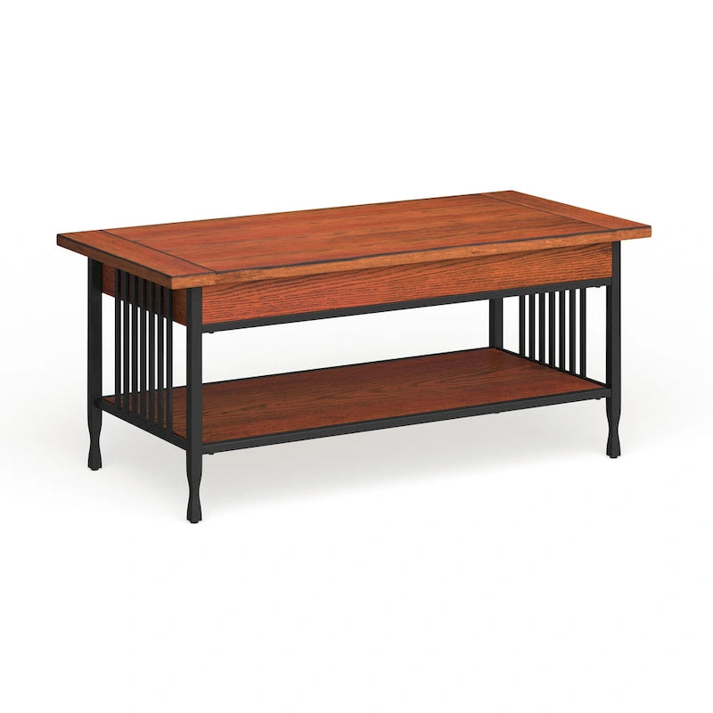 Carbon Loft Peter Matte Black Slatted Coffee Table