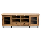 Walda Modern and Contemporary Wood TV Stand with 2-Drawer