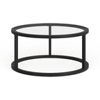 Silver Orchid Stossel Round Metal Coffee Table