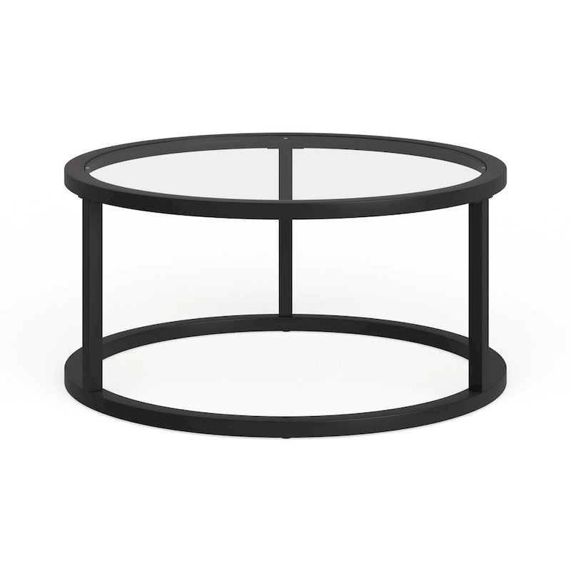 Silver Orchid Stossel Round Metal Coffee Table