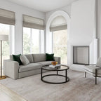 Silver Orchid Stossel Round Metal Coffee Table