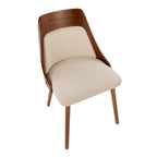 Carson Carrington Vallemala Mid-Century Chair with Tapered Wood Legs - Set of 2
