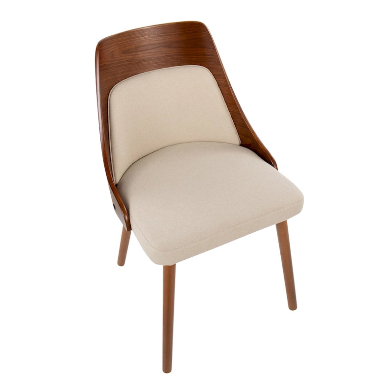 Carson Carrington Vallemala Mid-Century Chair with Tapered Wood Legs - Set of 2