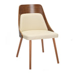 Carson Carrington Vallemala Mid-Century Chair with Tapered Wood Legs - Set of 2