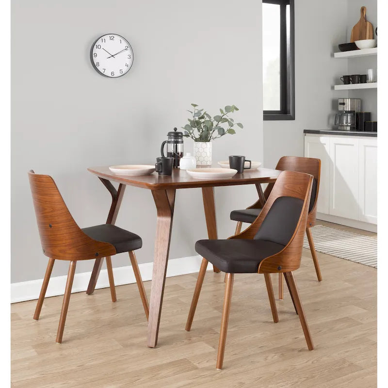 Carson Carrington Vallemala Mid-Century Chair with Tapered Wood Legs - Set of 2