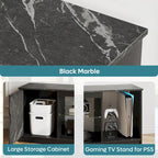 Modern TV Stand for up to 65 TVs Gaming Entertainment Center with Adjustable Shelves for PS5 - 58 inches